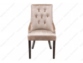 Elegance dark walnut / fabric beige