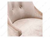 Elegance dark walnut / fabric beige