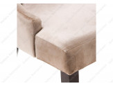Elegance dark walnut / fabric beige