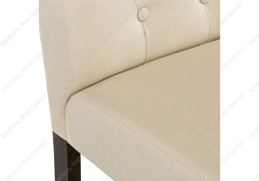 Menson dark walnut  / fabric cream