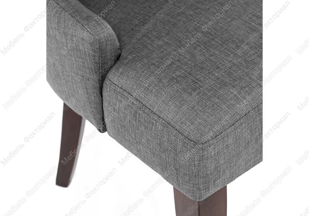 Elegance dark walnut / fabric grey