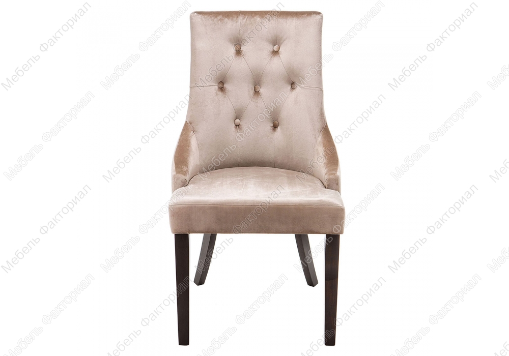 Elegance dark walnut / fabric beige