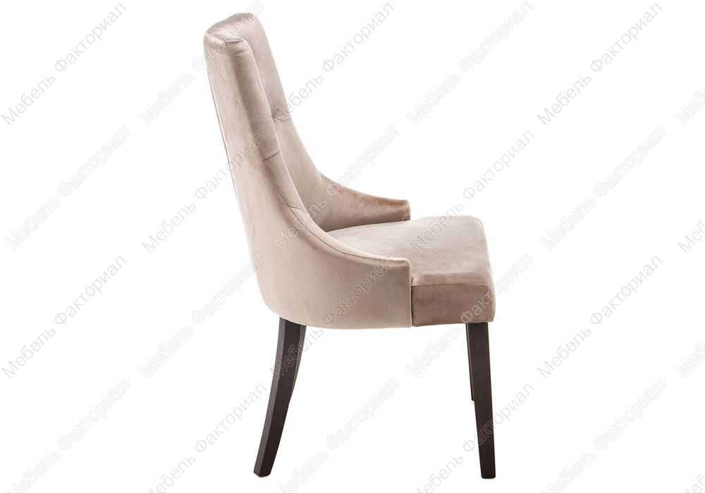 Elegance dark walnut / fabric beige